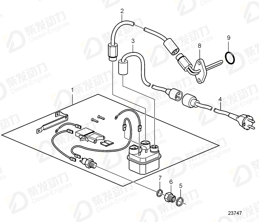 volvo penta Relay 20998739 Drawing volvo penta Relay 20998739 Drawing